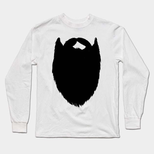 Fake beard Long Sleeve T-Shirt by visualcrafter